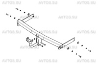 Фаркоп VW 24 для VOLKSWAGEN Passat B6 2005-10.2010, Автос, нагрузка 1500/75 кг. С подрезкой бампера от магазина ФаркопРос